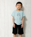 子供服 男の子 変わり編みゆったりシルエットハーフパンツ ブラック(00) モデル画像4