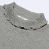 子供服 女の子 無地リブ生地インナーハイネックTシャツ ピンク(02) モデル画像3
