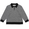 子供服 男の子 襟付きあったか裏起毛トレーナー 杢ｸﾞﾚｰ(92) 正面