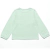 ベビー服 女の子 綿100％バレエモチーフTシャツ グリーン(08) 背面