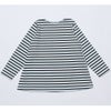 子供服 女の子 綿100％ボーダー柄ポシェットモチーフ付きTシャツ ブルー(61) 背面