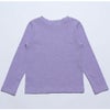 子供服 女の子 音符刺繍リブTシャツ パープル(91) 背面