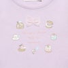 ベビー服 女の子 綿100％ドーナツスイーツプリントTシャツ パープル(91) デザインポイント1