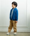 ベビー服 男の子 乗り物プリントミニ裏毛ジャケット ネイビー(06) モデル画像2