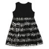 子供服 女の子 日本製音符ワンピース ブラック(00) 背面