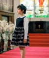 子供服 女の子 日本製音符ワンピース ブラック(00) 