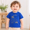 ベビー服 男の子 綿100％ショベルカープリントTシャツ