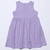 ベビー服 女の子 ダンガリーワンピース パープル(91) 背面