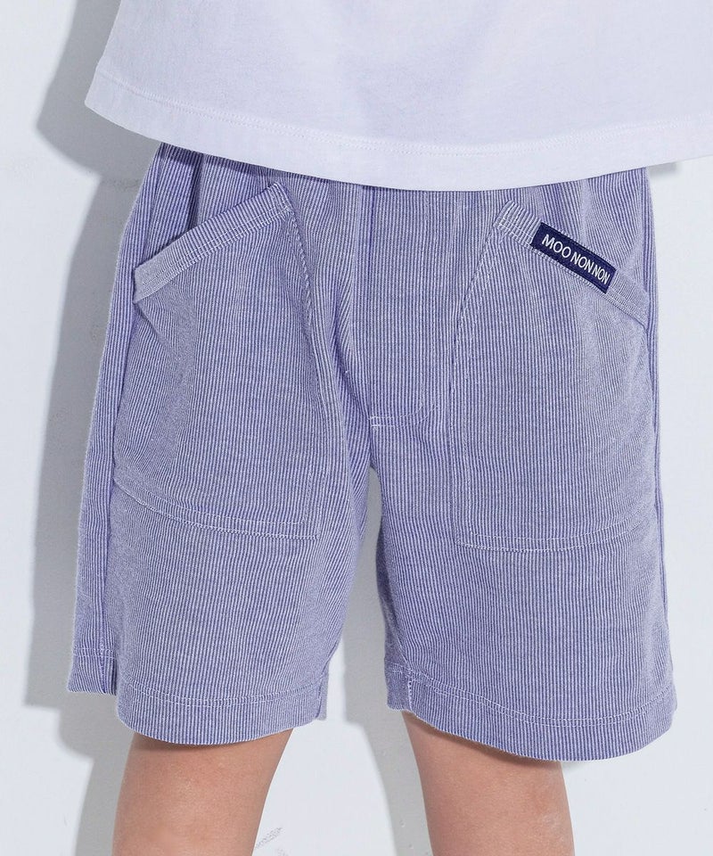 ベビー服 男の子 ストライプ柄ハーフパンツ