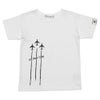 ベビー服 男の子 綿100％飛行機プリントTシャツ オフホワイト(11) 正面