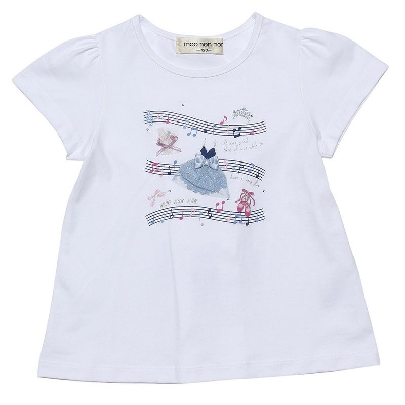 moononnonリピーター続出♥可愛すぎるプチプラTシャツ!綿100%音符プリントTシャツ
