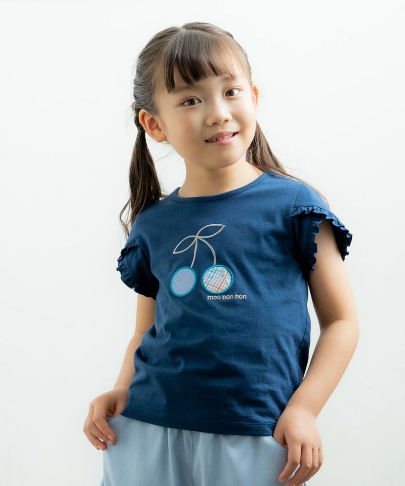 女の子ブランド・moononnonリピーター続出♥可愛すぎるプチプラTシャツ！さくらんぼモチーフTシャツ