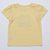 ベビー服 女の子 綿100％お花＆おうち刺繍Tシャツ イエロー(04) 背面