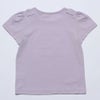 ベビー服 女の子 綿100％お花＆おうち刺繍Tシャツ パープル(91) 背面