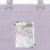 子供服 女の子 女の子モチーフつきダンガリートートバッグ パープル(91) デザインポイント1