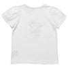 子供服 女の子 綿100％花柄ティーカップモチーフTシャツ オフホワイト(11) 背面