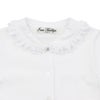 ベビー服 女の子 綿100％レースフリルブラウス オフホワイト(11) デザインポイント1