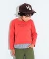 子供服 男の子 Tシャツ　レイヤード風　ポケット　文字入り　バックプリント　本体綿１００％