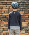 子供服 男の子 Tシャツ　レイヤード風　ポケット　文字入り　バックプリント　本体綿１００％ ブラック(00) モデル画像3