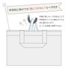子供服 女の子 プレゼントBOX刺繍トートバッグ ネイビー(06) 底に着かないループ付き（説明画像）