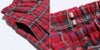子供服 女の子 綿100％オリジナルチェック柄　ボンつきキュロットパンツ レッド(03) デザインポイント2