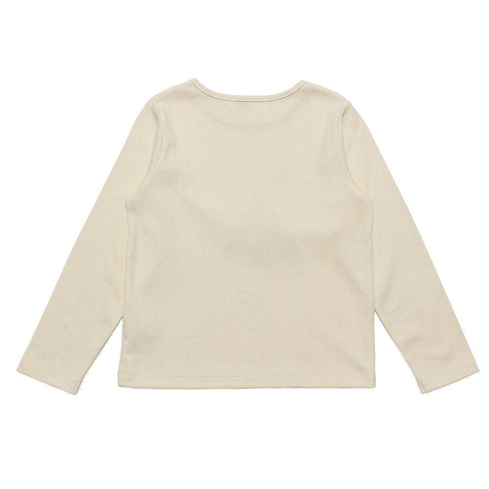 ベビー服 女の子 チュールリボンドレスバッグパンプスプリントTシャツ オフホワイト(11) 背面