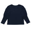 子供服 女の子 リボンつきボリューム袖無地Tシャツ ネイビー(06) 背面