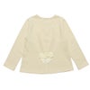 子供服 女の子 ピアノロゴプリントバックリボンつき裏毛トレーナー アイボリー(12) 背面