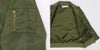 子供服 男の子 ロゴ　刺繍　ジップアップ　MA-1　ポケット　ナイロン　ブルゾン カーキ(82) デザインポイント2