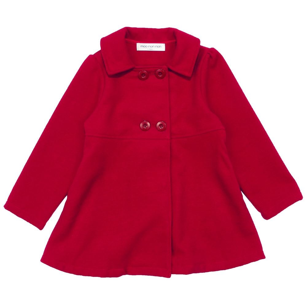 両脇ポケット Aライン ダブルボタン レトロ コート