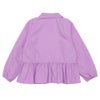 子供服 女の子 アウター フリル 裏地 メッシュ ブルゾン パープル(91) 