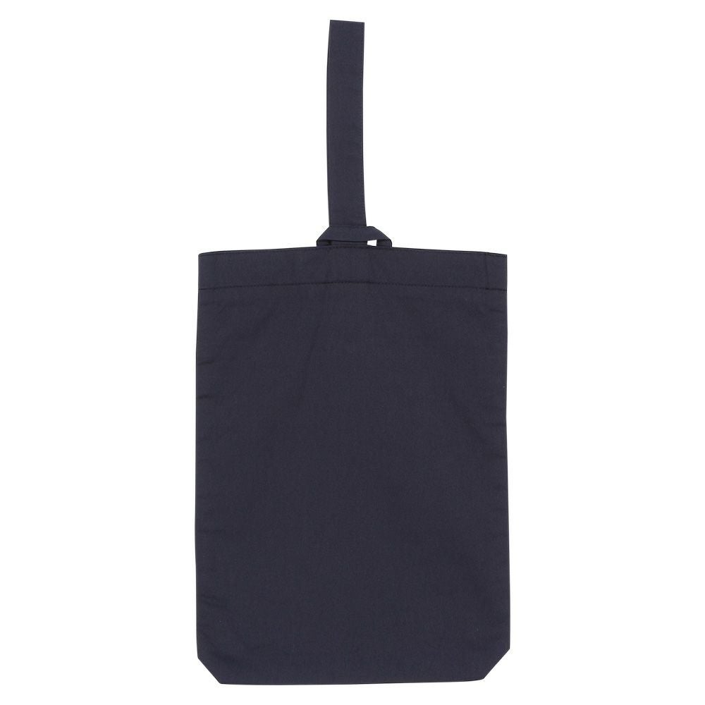 子供服 女の子 リボン シューズバッグ ネイビー(06) 背面