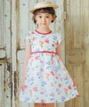 子供服 女の子 花柄 リボン ワンピース