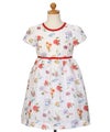 子供服 女の子 花柄 リボン ワンピース オフホワイト(11) トルソー正面