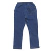 ベビー服 男の子 男女兼用ウォッシュ加工デニムニットフルレングスパンツ ブルー(61) 背面