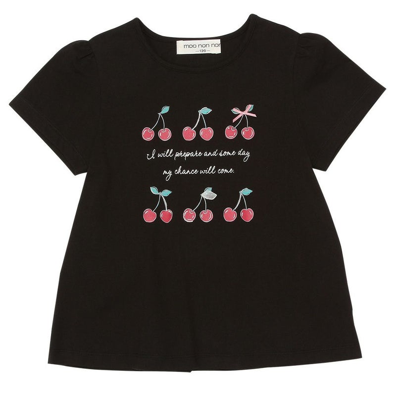 moononnonリピーター続出♥可愛すぎるプチプラTシャツ!綿100% さくらんぼ プリントTシャツ