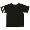 子供服 男の子 綿100％ ロゴ 刺繍 ポケット ワッペンつき Tシャツ ブラック(00) 背面