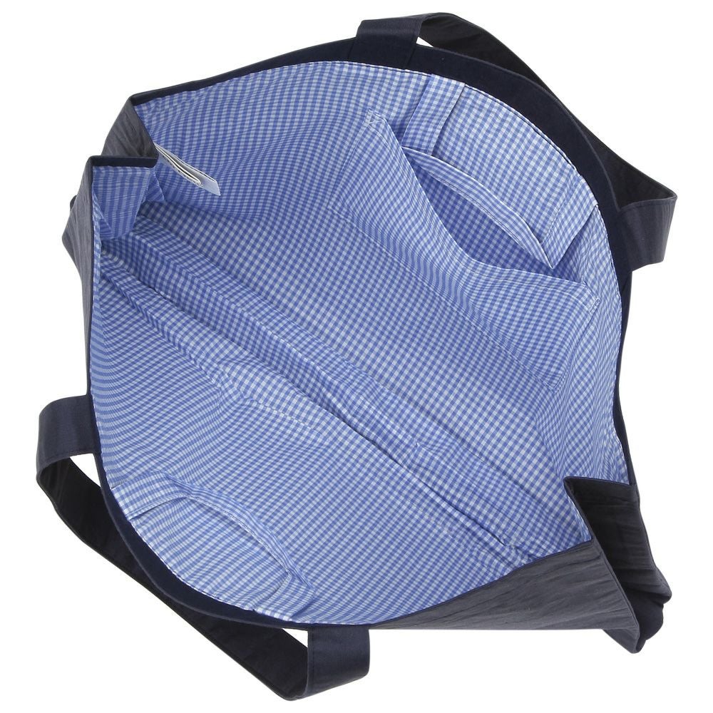 子供服 男の子 乗り物 電車プリント トートバッグ ネイビー(06) デザインポイント2