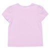 ベビー服 女の子 綿100％ ピアノ 音符 プリント リボンつき Tシャツ パープル(91) 背面