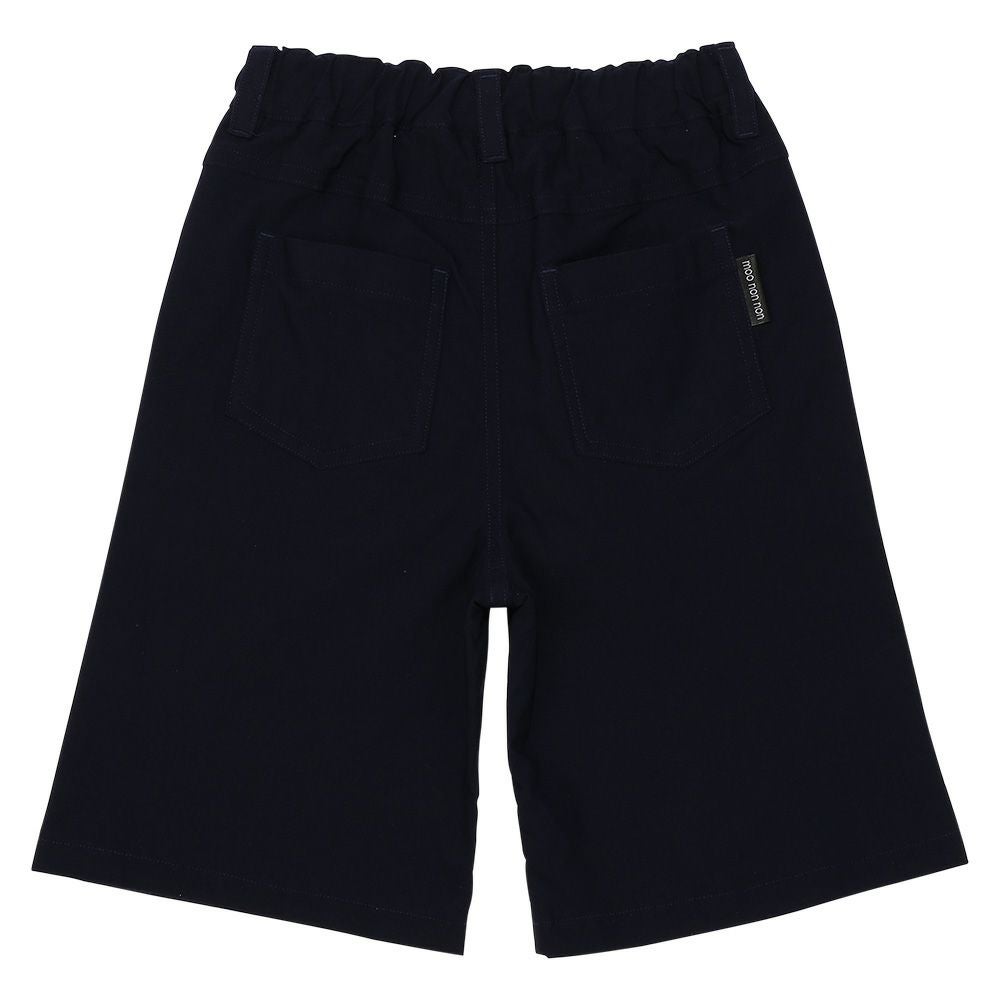 ベビー服 女の子 スーパーストレッチ ハーフパンツ ネイビー(06) 背面