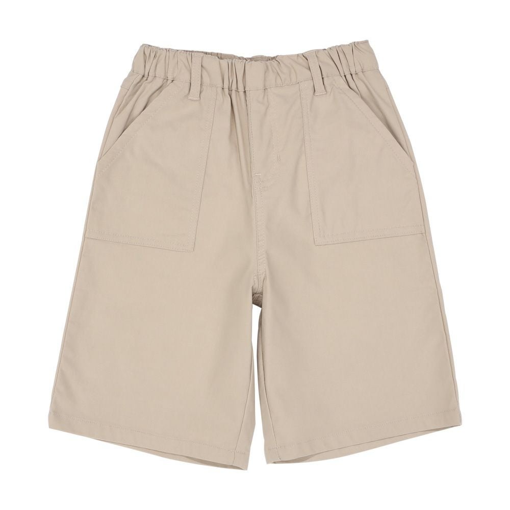 ベビー服 女の子 スーパーストレッチ ハーフパンツ ベージュ(51) 正面