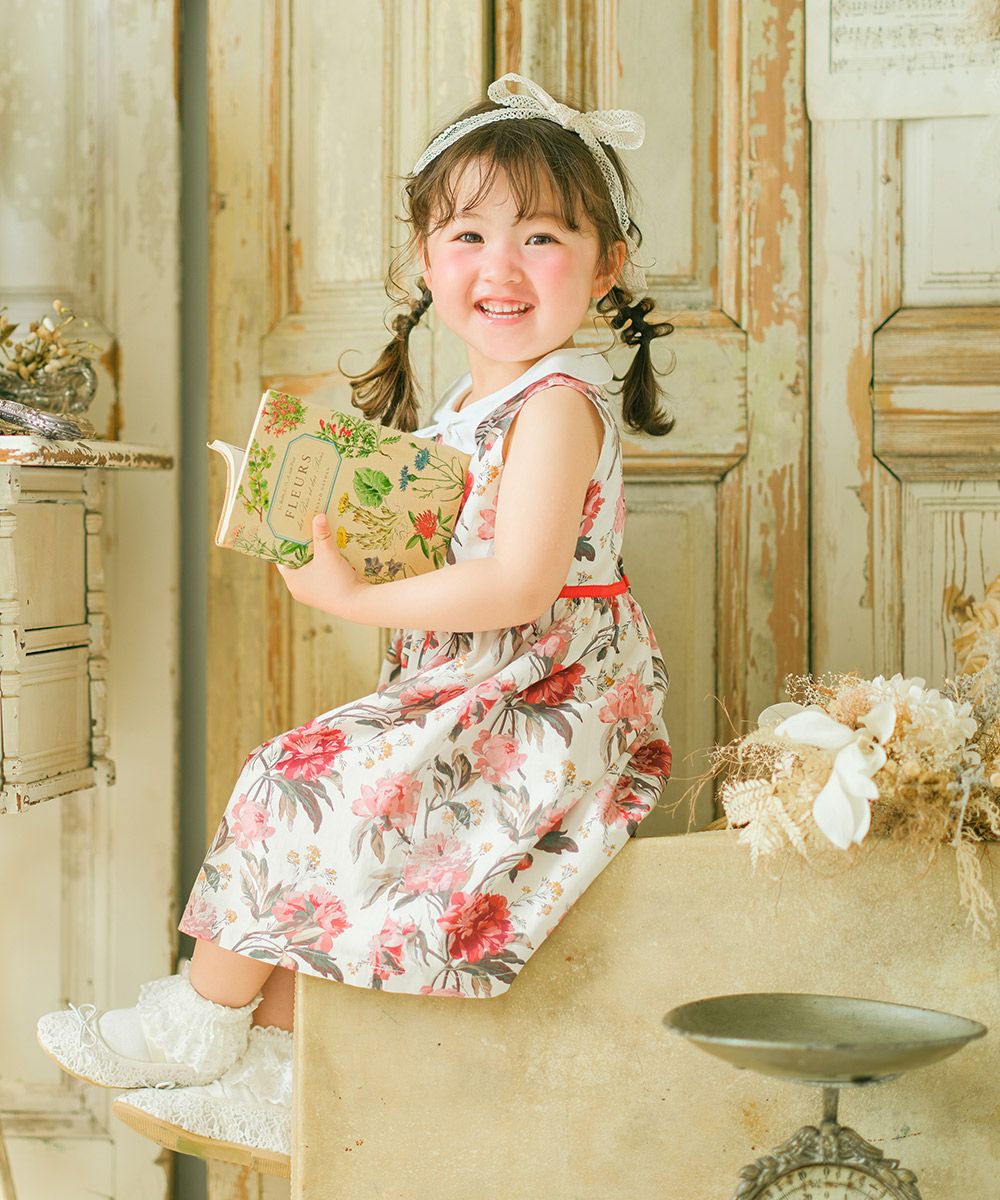 【 美品 】familiar リバティ 小花柄 ワンピース 80cm 女の子 日本製 リバティプリント使用 花柄 ワンピース｜ベビー・子供服 通販