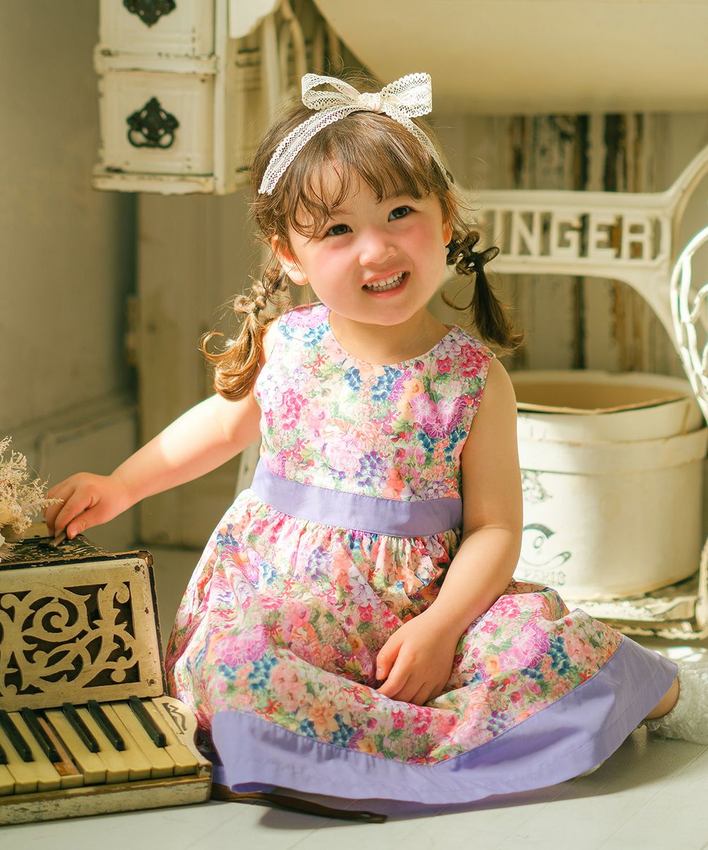 amaia kids リバティ　花柄コットンワンピース Amaia Kids - Moohren dress - Liberty Multico floral アマイアキッズ