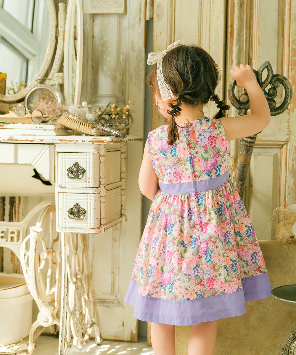 amaia kids リバティ　花柄コットンワンピース Amaia Kids - Moohren dress - Liberty Multico floral アマイアキッズ