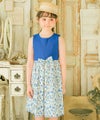 子供服 女の子 リバティプリント使用 リボン取り外し 花柄ワンピース