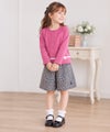 子供服 女の子 リボン付き ライン カーディガン