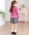 子供服 女の子 リボン付き ライン カーディガン