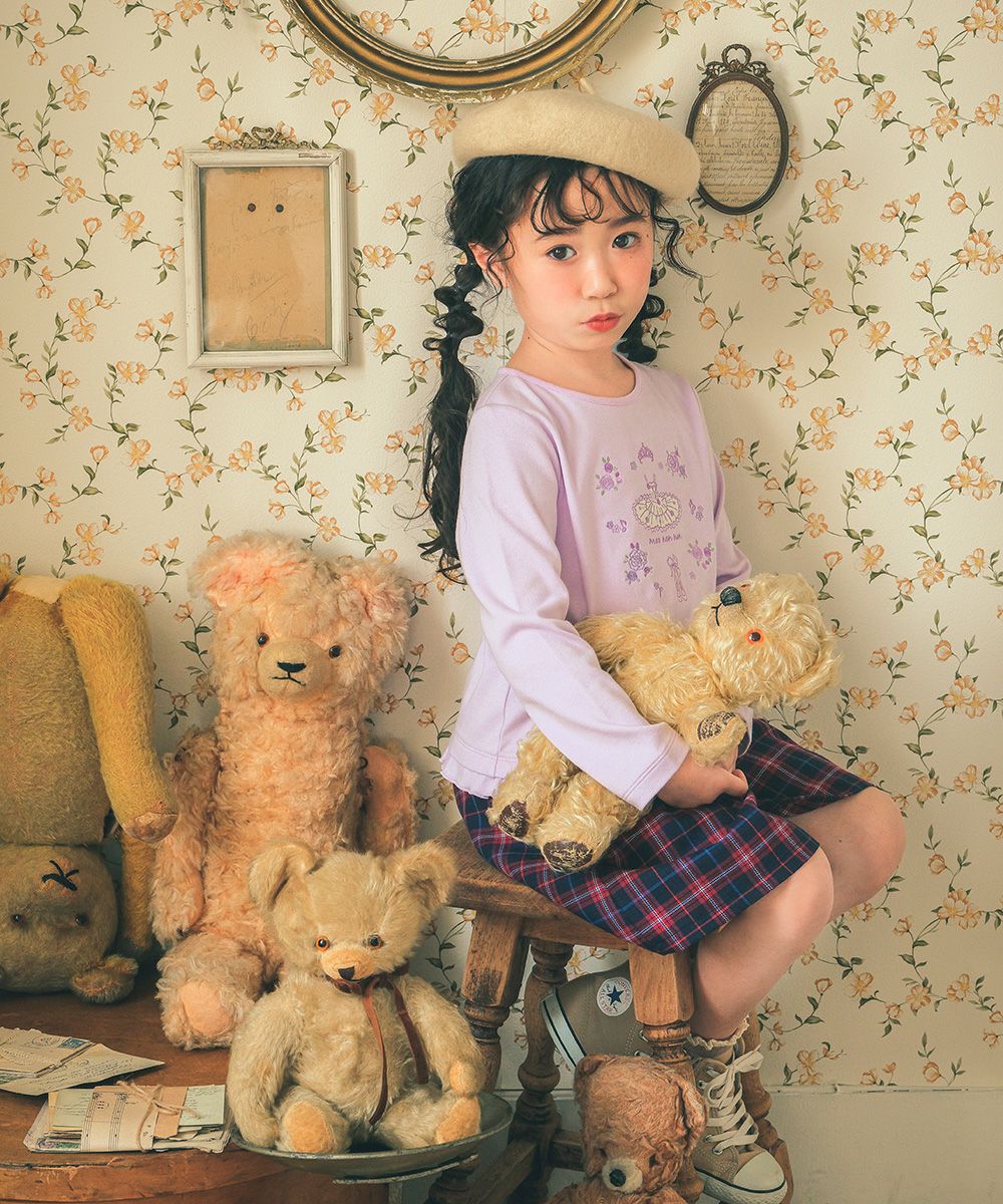 綿100％ バレエ モチーフ お花刺繍 Tシャツ｜ベビー・子供服 通販