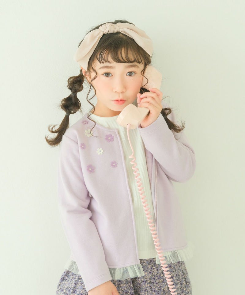 【27度の服装は?】気温別・子供の服装選びのポイント▲16度に最適トレーナージャケット(女の子)