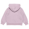 ベビー服 女の子 フード取り外し可能 フリル＆ポケット付き 裏起毛 パーカー パープル(91) 背面